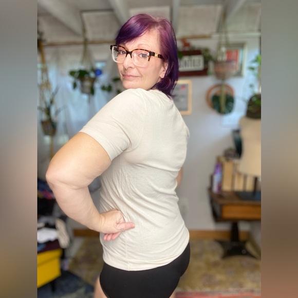 Pumpkin spice & everything nice cream lightweight casual tee shirt size small - Picture 5 of 14